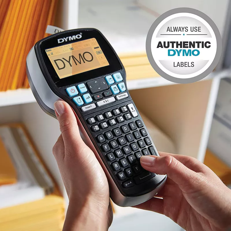 Impresora de etiquetas DYMO LabelManager 420P | Impresora de etiquetas portátil recargable de alto rendimiento | Conexión a ordenador | Impresión de códigos de barras, logotipos y gráficos