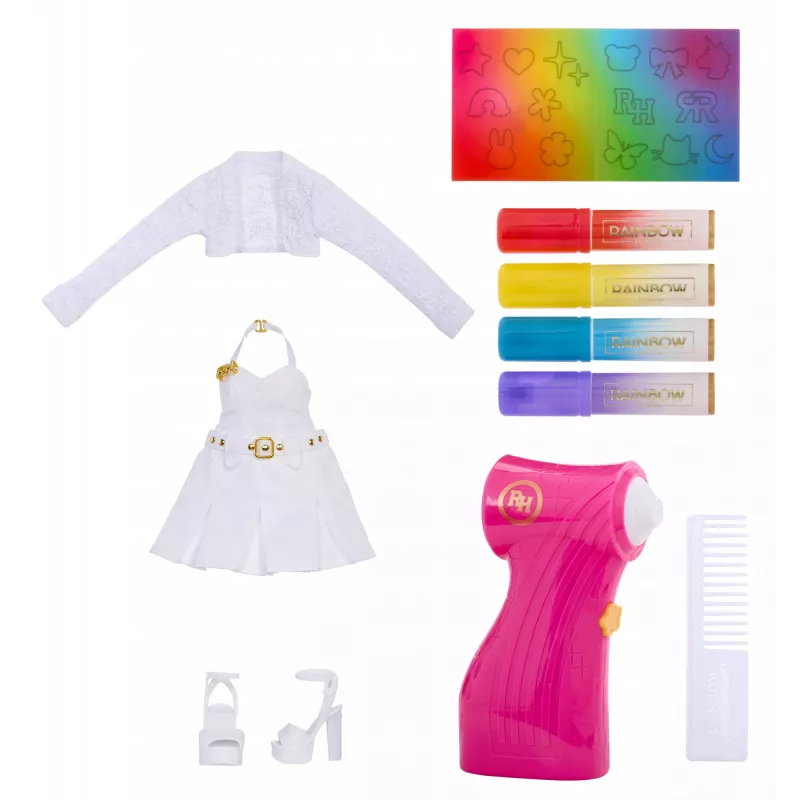 Muñecas de moda Rainbow High Air Brush & Create - Ojos grises, muñeca de moda, femenino, 4 año(s), niño/niña, multicolor