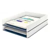 Bandeja de correspondencia Leitz WOW Dual Colour, plástico, metálico, blanco, A4, 267 mm, 336 mm, 49 mm