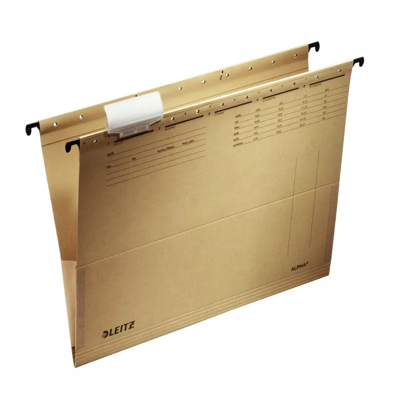 Archivador de suspensión Leitz ALPHA cartón, metal A4 marrón