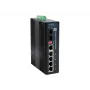 Switch industrial LevelOne de 6 puertos Gigabit, 1 x SFP, 1 x SFP/RJ45 combo, -40 °C a 75 °C, carril DIN