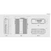 Switch industrial LevelOne de 6 puertos Gigabit, 1 x SFP, 1 x SFP/RJ45 combo, -40 °C a 75 °C, carril DIN