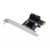 Adaptador Conceptronic EMRICK SATA PCIe de 4 puertos con cables SATA
