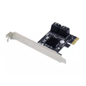Adaptador Conceptronic EMRICK SATA PCIe de 4 puertos con cables SATA
