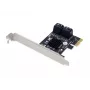 Adaptador Conceptronic EMRICK SATA PCIe de 4 puertos con cables SATA