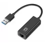 Adaptador de red USB Gigabit LevelOne USB-0401, cableado, USB, Ethernet, 1000 Mbit/s, negro