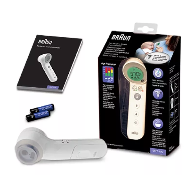 Braun BNT400 termómetro de infrarrojos blanco frente
