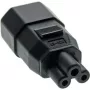 Microconnect PEA0408 cambiador de género de cable C14 C5 negro