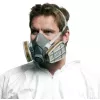 Mascarilla respiratoria 3M serie 6000 L, semimáscara reutilizable, talla L, gris