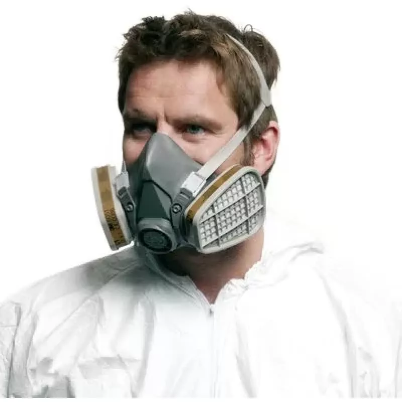 Mascarilla respiratoria 3M serie 6000 L, semimáscara reutilizable, talla L, gris