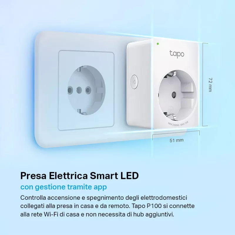 TP-LINK Tapo P100 enchufe inteligente blanco 2300 W