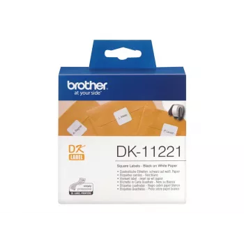 Etiqueta de papel cuadrada Brother DK11221