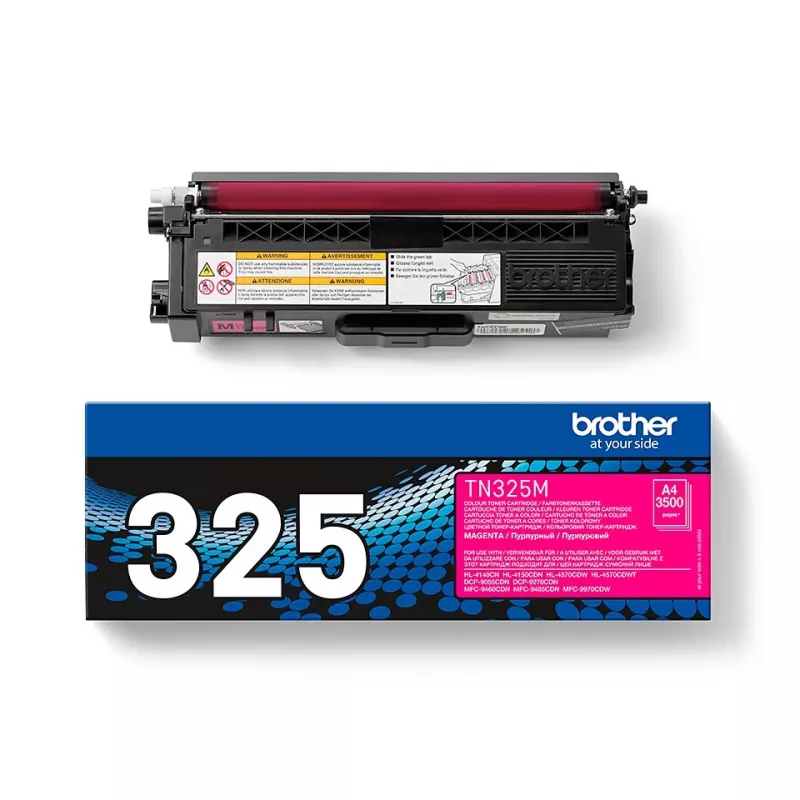 Brother TN-325M cartucho de tóner, magenta, 3500 páginas