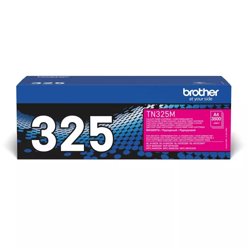 Brother TN-325M cartucho de tóner, magenta, 3500 páginas