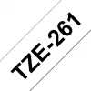 Brother TZe261 - cinta laminada - negro sobre blanco - rollo (3,6 cm) - 1 rollo(s) (TZE261)