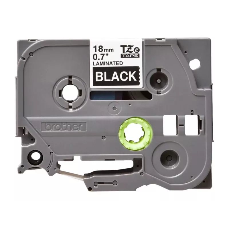 Cinta de laminar Brother TZe345 18mm blanco sobre negro