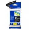 Cinta de laminar Brother TZe345 18mm blanco sobre negro