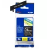 Cinta de etiquetas Brother TZe355 24mm blanco sobre negro
