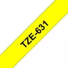 Cinta de etiquetas Brother TZe-631 (TZe) 12 mm x 8 m, negro sobre amarillo