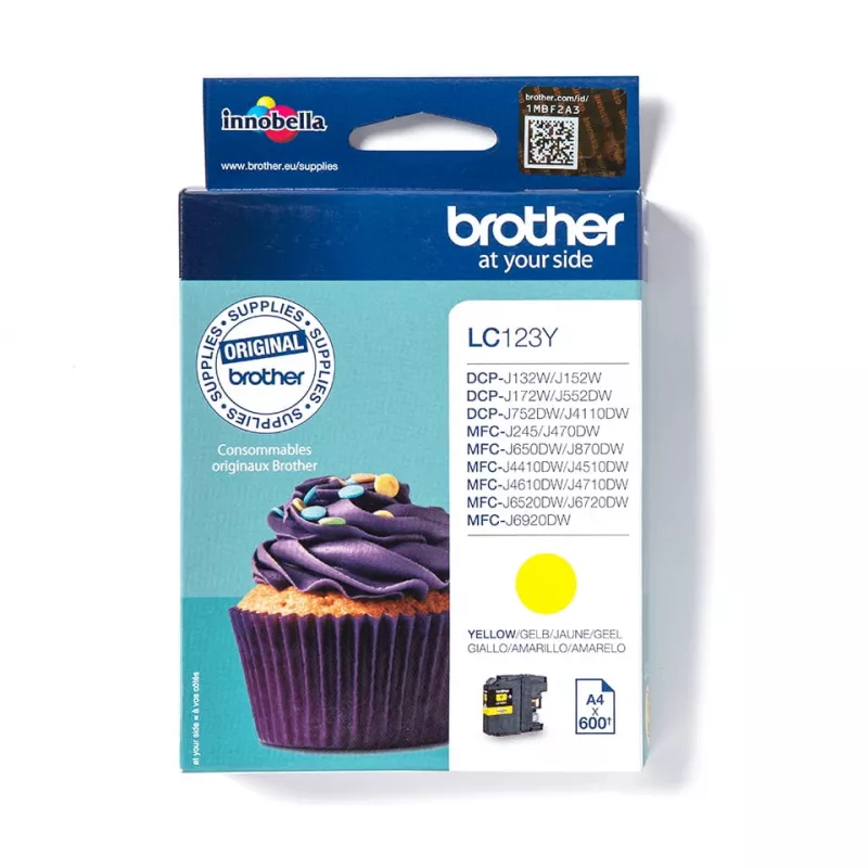 Cartucho de tinta Brother LC123Y amarillo
