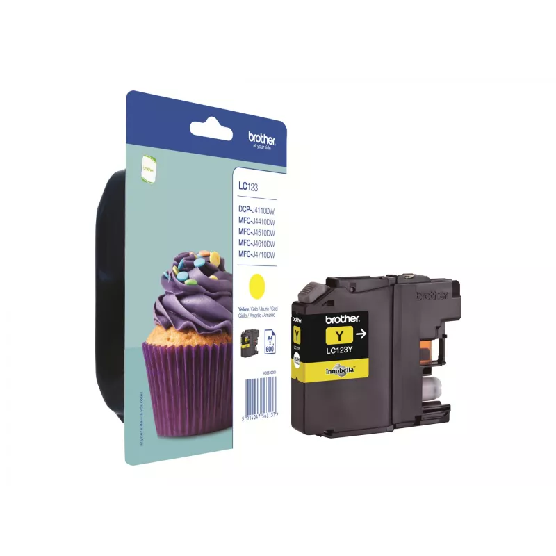 Cartucho de tinta Brother LC123Y amarillo