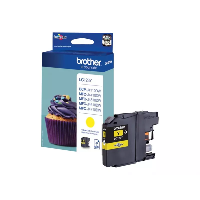 Cartucho de tinta Brother LC123Y amarillo