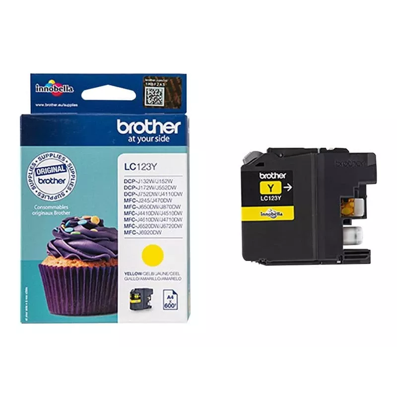 Cartucho de tinta Brother LC123Y amarillo