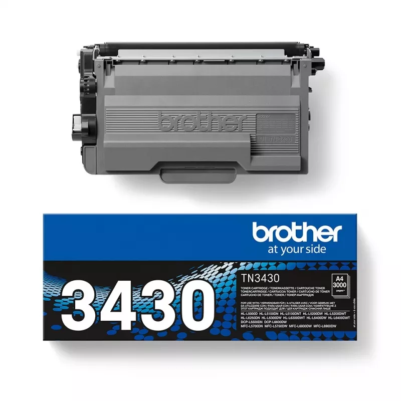 Brother TN-3430 cartucho de tóner 1 ud. original negro