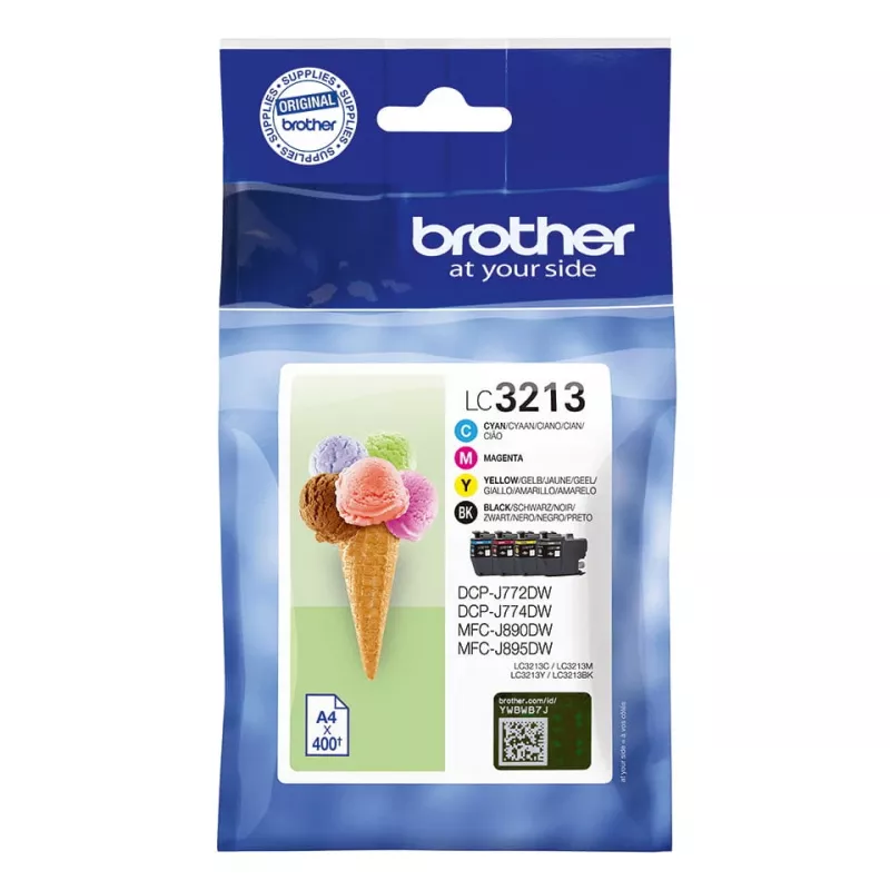 Pack de cartuchos Brother LC3213VALDR negro cian magenta amarillo