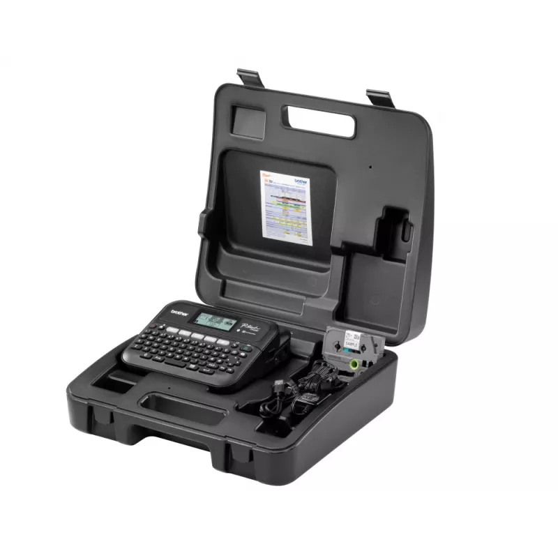 Impresora de etiquetas Brother PT-D460BTVP transferencia térmica 180×180 dpi 30 mm/s con cable y Bluetooth QWERTY cinta TZe