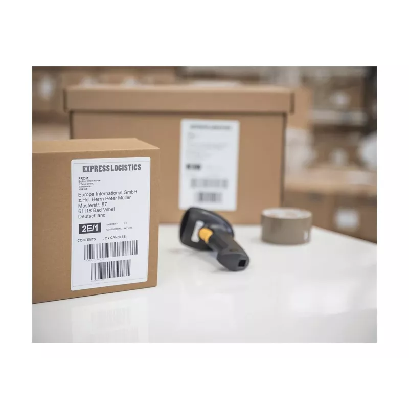 Impresora de etiquetas Brother QL-1100 térmica directa 300 x 300 DPI 110 mm/s con cable DK