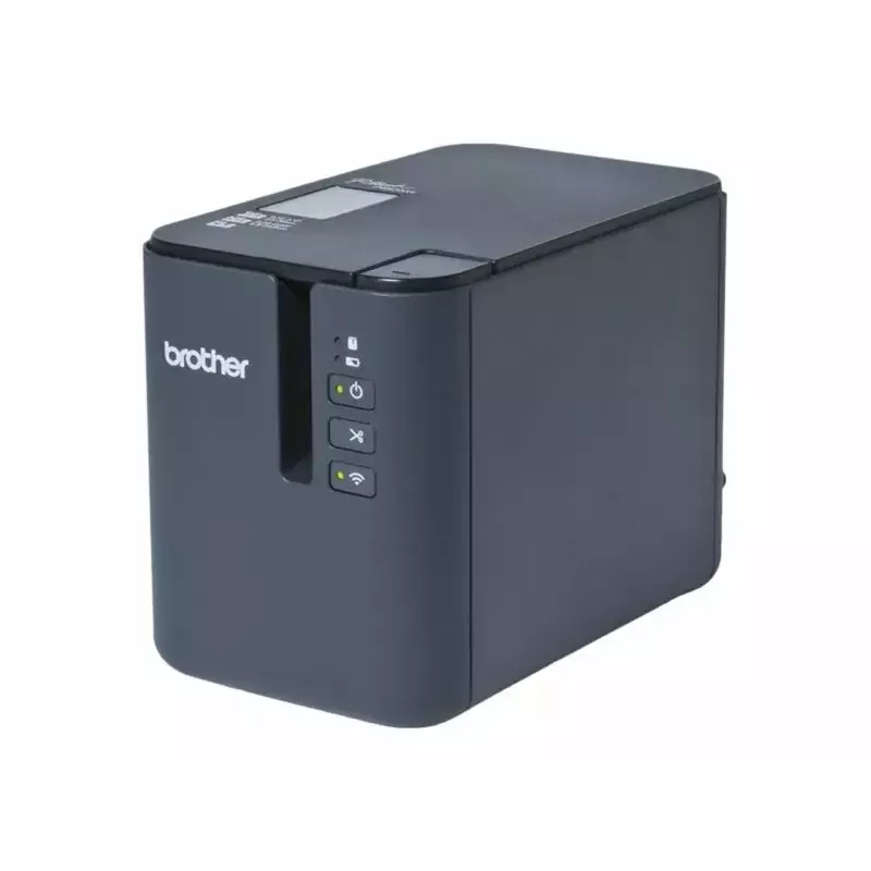 Impresora de etiquetas térmica Brother PT‑P900Wc Wi‑Fi — impresión de etiquetas industrial de alta resolución, compatible con cintas troqueladas y continuas