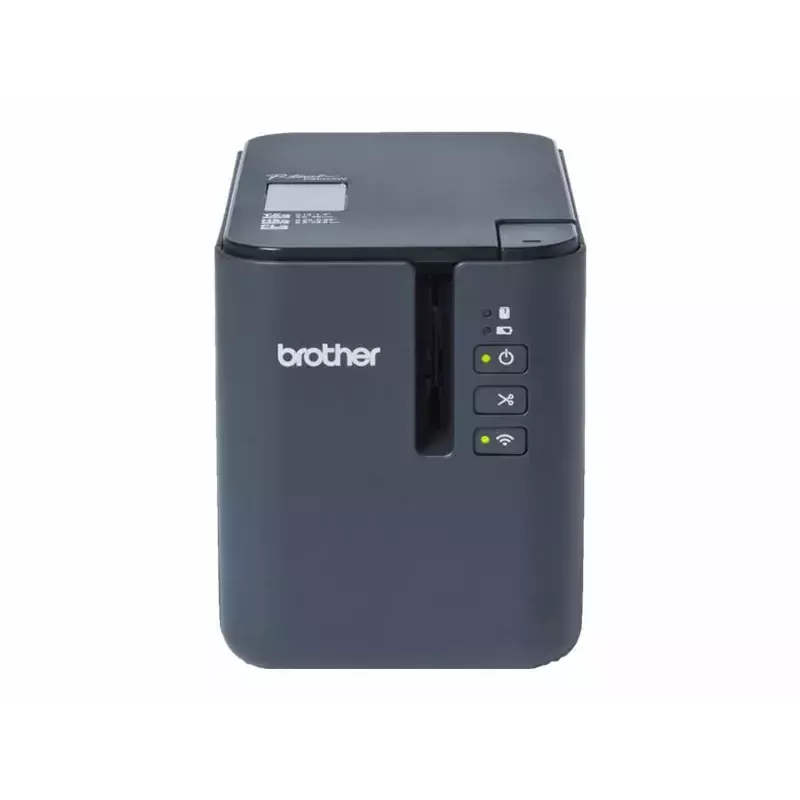 Impresora de etiquetas térmica Brother PT‑P900Wc Wi‑Fi — impresión de etiquetas industrial de alta resolución, compatible con cintas troqueladas y continuas