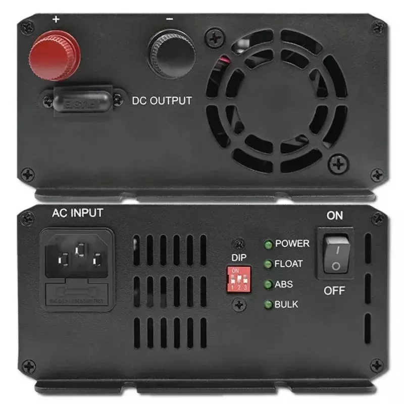 Cargador de baterías QOLTEC 51955 — 30A 12V para LiFePO4, AGM, GEL, SLA