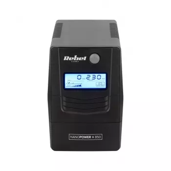 Rebel Nanopower Plus 850 UPS | Off-line | Sinusoidal | 850VA | 480W | LCD | USB