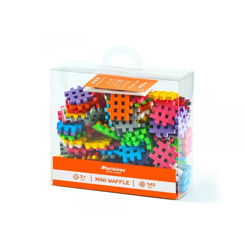Set de construcción Marioinex Mini Waffle 140 — 140 piezas, multicolor, para niños a partir de 3 años