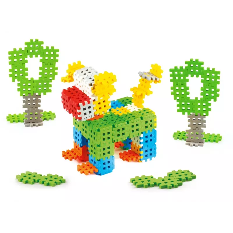 Set de construcción Marioinex Mini Waffle 140 — 140 piezas, multicolor, para niños a partir de 3 años
