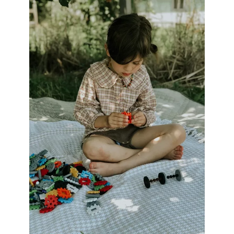 Bloques de construcción Marioinex Mini Waffle Constructor 300 — set de construcción encajable compatible, 300 piezas, multicolor