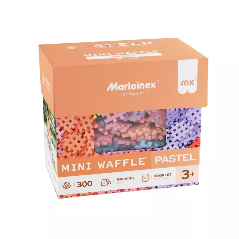 Bloques de construcción Marioinex Mini Waffle, pastel, 300 piezas