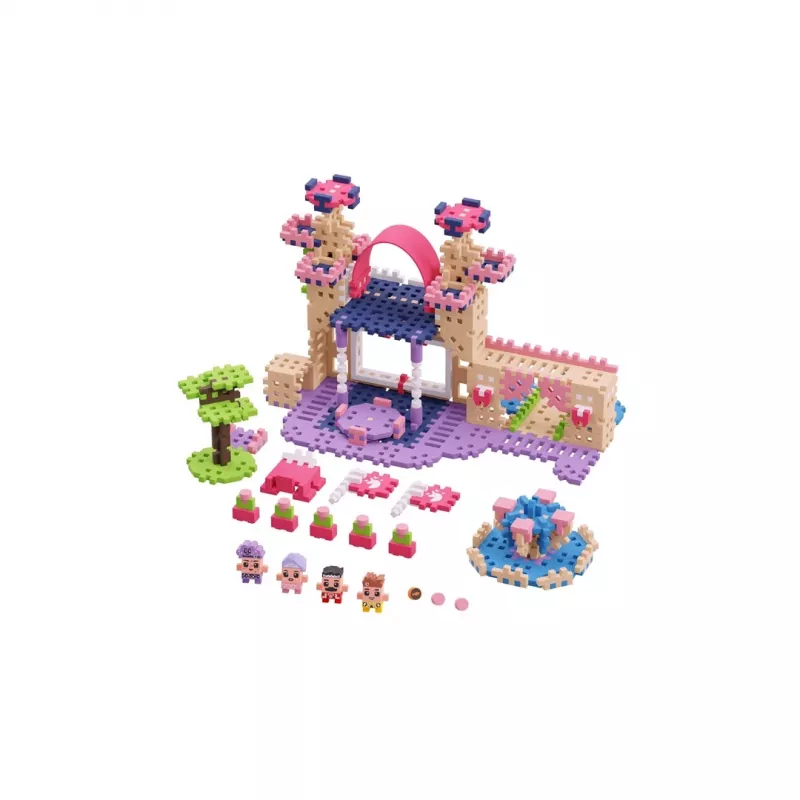 Set de construcción Marioinex Waffle Mini Blocks Princess — 280 piezas, multicolor, caja, edad 6+