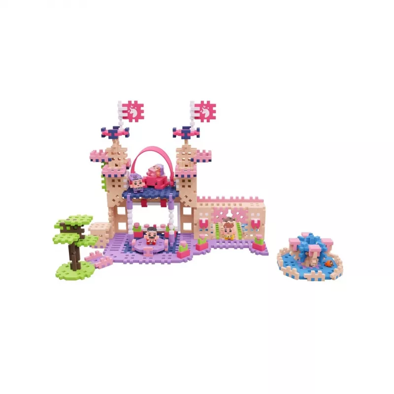 Set de construcción Marioinex Waffle Mini Blocks Princess — 280 piezas, multicolor, caja, edad 6+