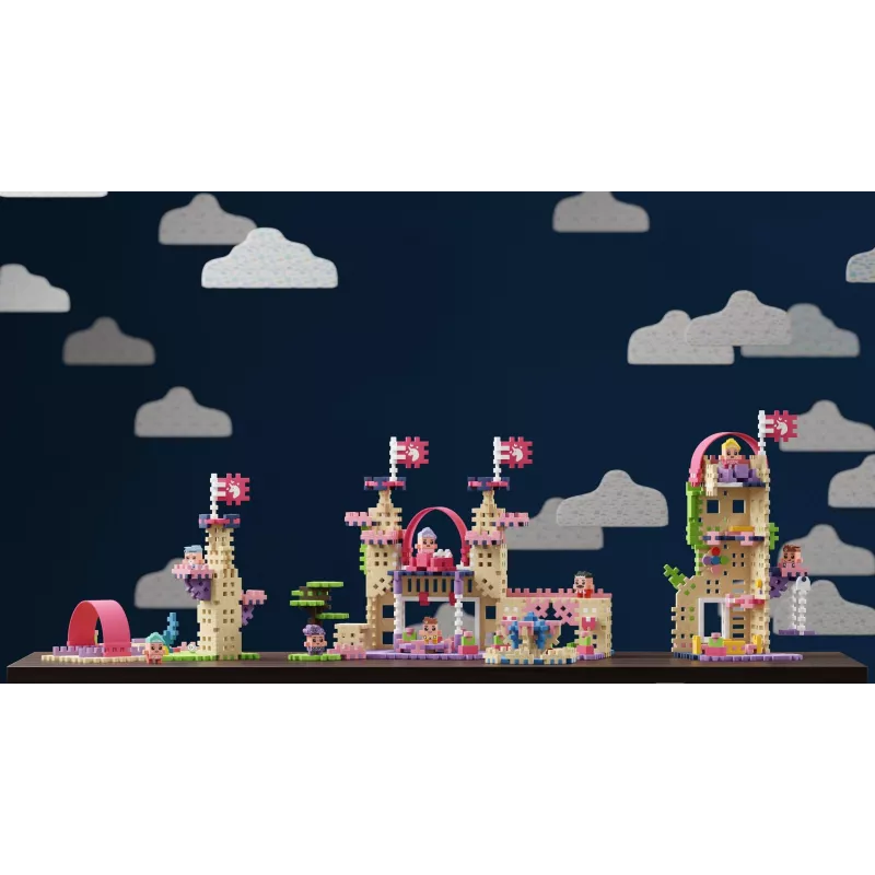 Set de construcción Marioinex Waffle Mini Blocks Princess — 280 piezas, multicolor, caja, edad 6+