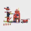 Set de construcción Marioinex Waffle Blocks Parque de bomberos 280 piezas, modelo 906279