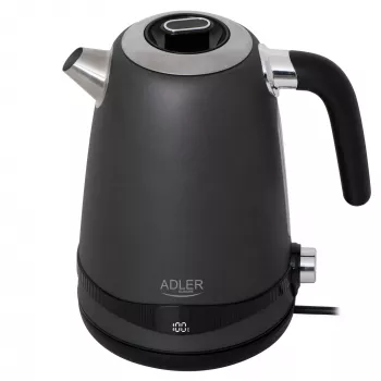 Adler Hervidor de agua | AD 1295g SS | Eléctrico | 2200 W | 1,7 L | Acero inoxidable | Base giratoria 360° | Gris