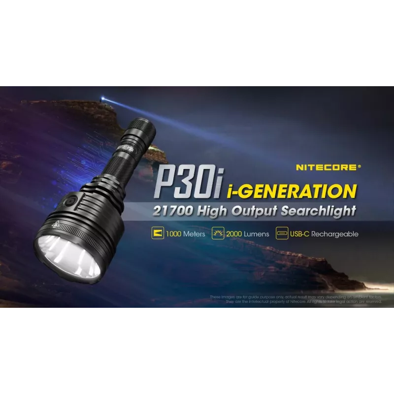 Linterna de mano Nitecore P30i Negra LED