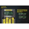 Cargador Nitecore UM4 pilas domésticas DC litio-hierro-fosfato litio-ion níquel-cadmio