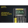 Cargador Nitecore UM4 pilas domésticas DC litio-hierro-fosfato litio-ion níquel-cadmio