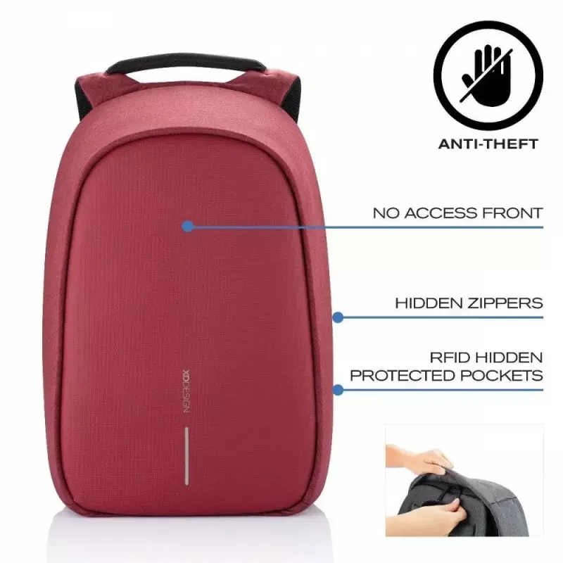 Mochila XDDESIGN Bobby Hero Small — Mochila antirrobo e impermeable para el día a día, tamaño compacto