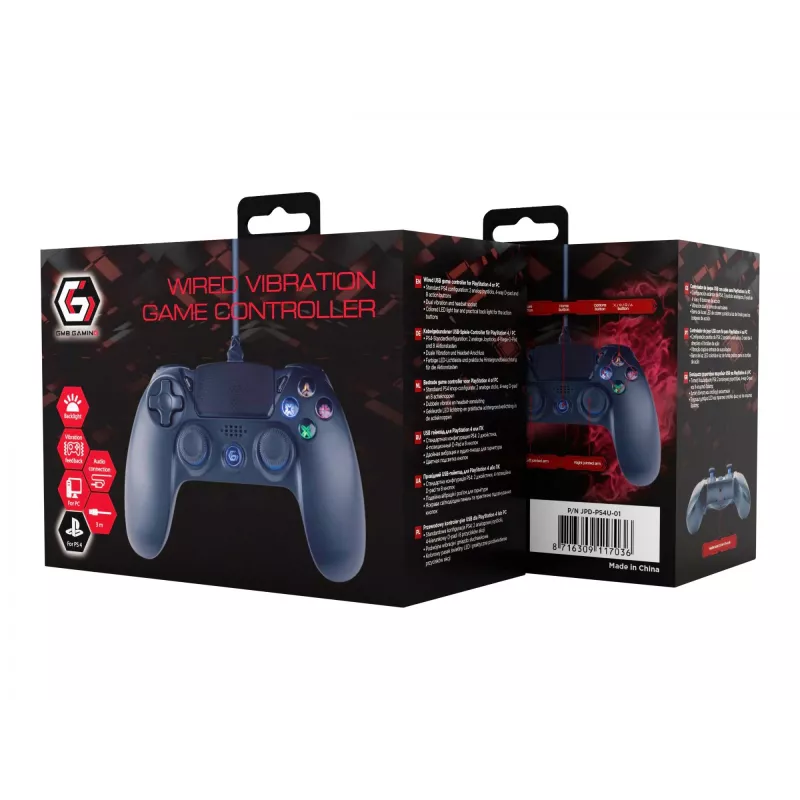 Gamepad Gembird JPD-PS4U-01 negro USB