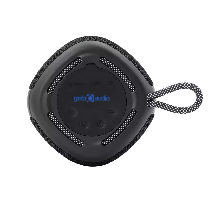 Altavoz portátil Gembird SPK-BT-LED-03-BK negro